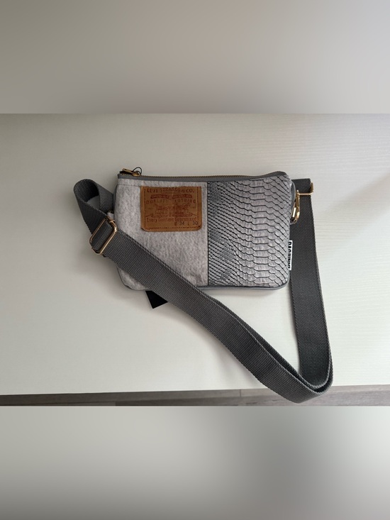 Levi's Handbags - Levi's Gray Crossbody Bag with Textured Panel